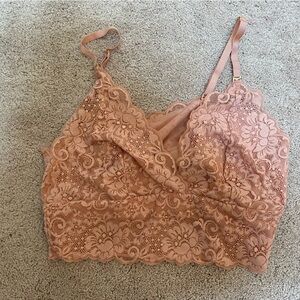 We are HAH pink lacy bralette size large